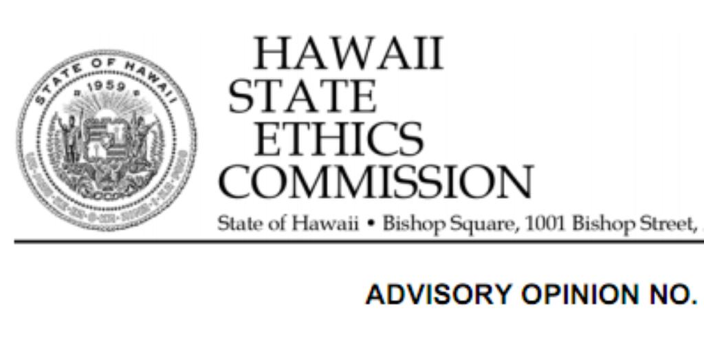 Hawaii Ethics Commission Hasn't Issued Advisory Opinion Since 2006