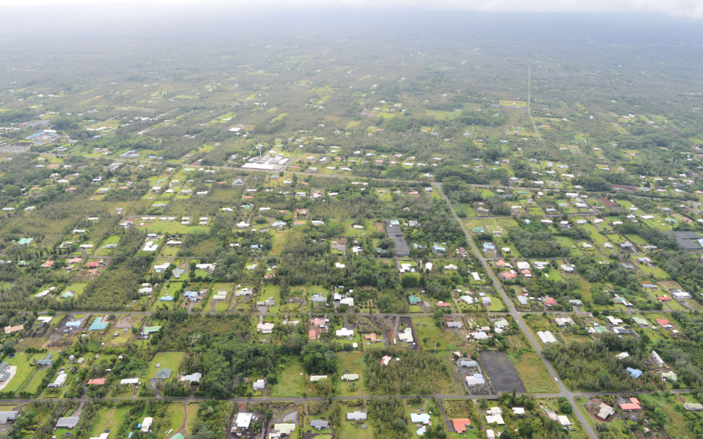 Aerial view of Hawaiian Paradise Park also known as 'HPP'. File photograph for archives.Hawaiian Paradise Park, hawaii. 29 October 2014. photograph Cory Lum
