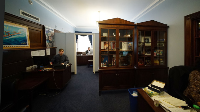 Entrance area into Representative Tulsi Gabbard office. washington DC. 24 feb 2015. photograph Cory Lum/Civil Beat