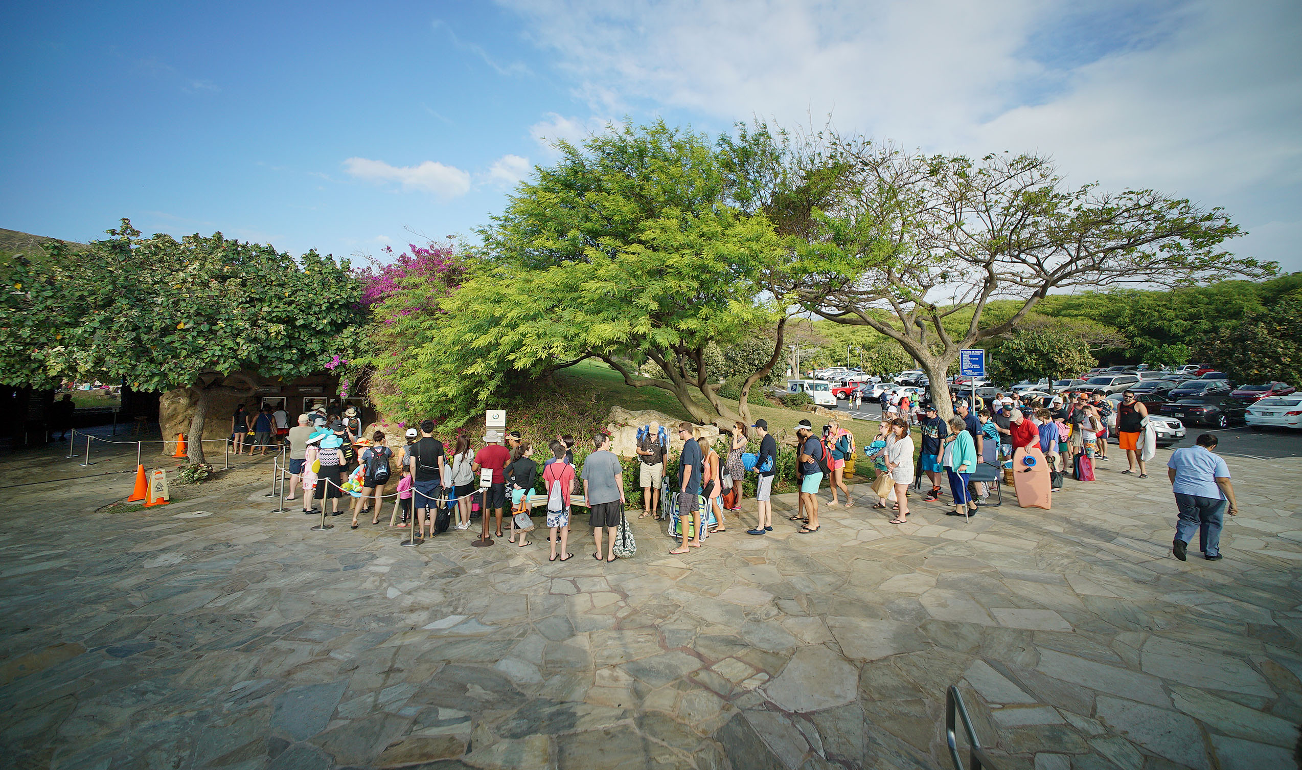 Hanauma Bay Nature Reserve line morning1 Honolulu Civil Beat