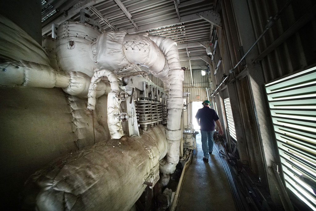 HEI HECO Waiau power plant turbine without building2. Turbine 7 Turbine 8. 14 april 2016.