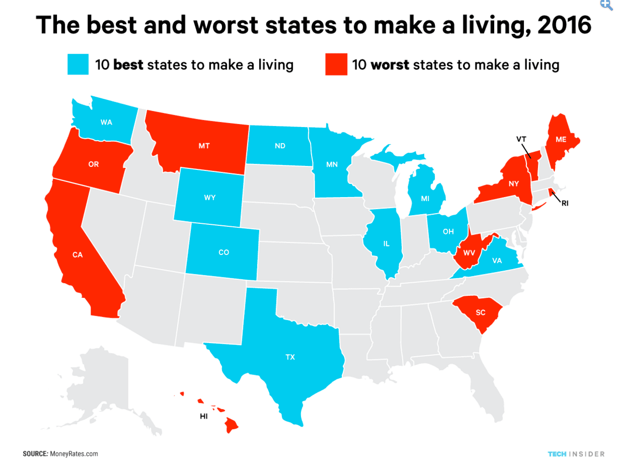 Hawaii Worst State To Make A Living Honolulu Civil Beat