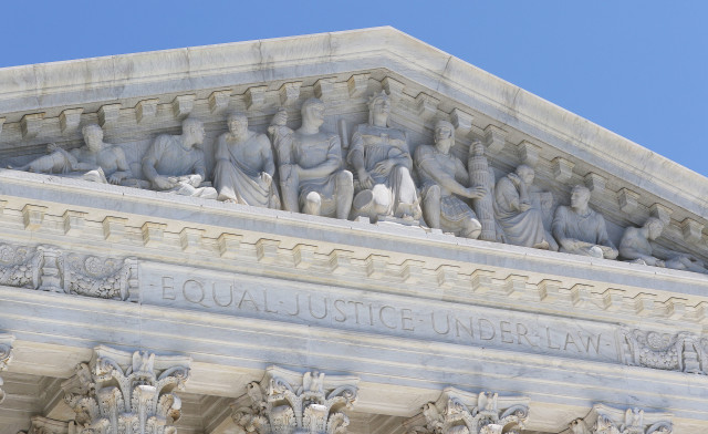 Supreme Court Building Washington DC Equal Justice Under Law. 9 june 2016