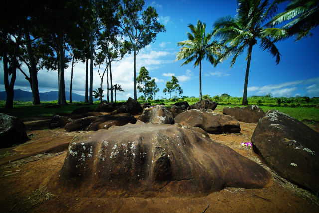 Kukaniloko Birthing Stones, birthplace of Hawaiian royalty located in Wahiawa. 20 sept 2016
