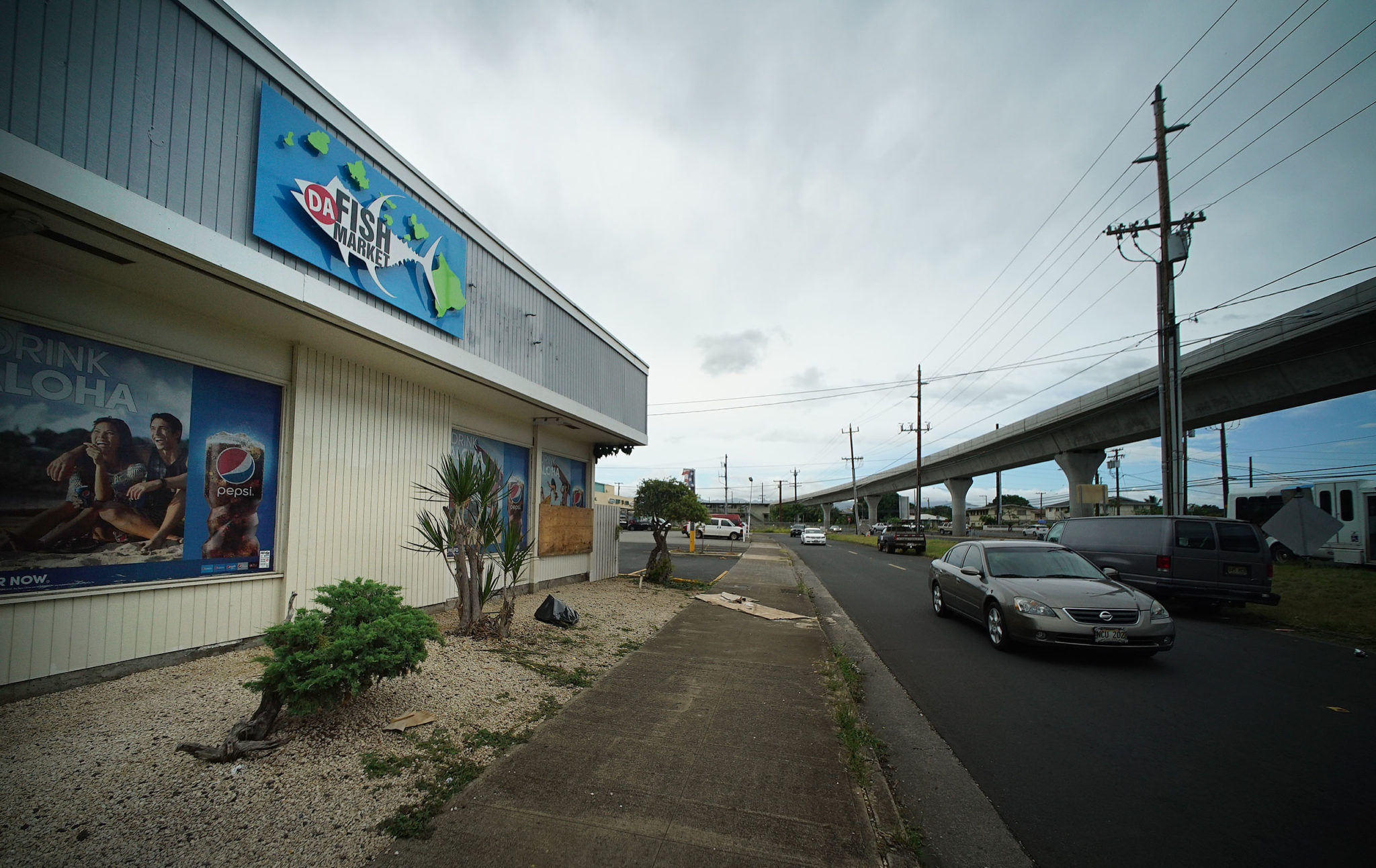 Da Fish Market Waipahu HART rail guideway Honolulu Civil Beat