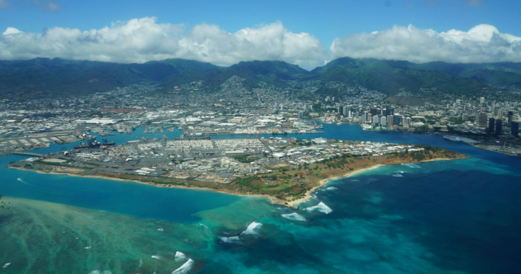 Sand Island Aerial photo.