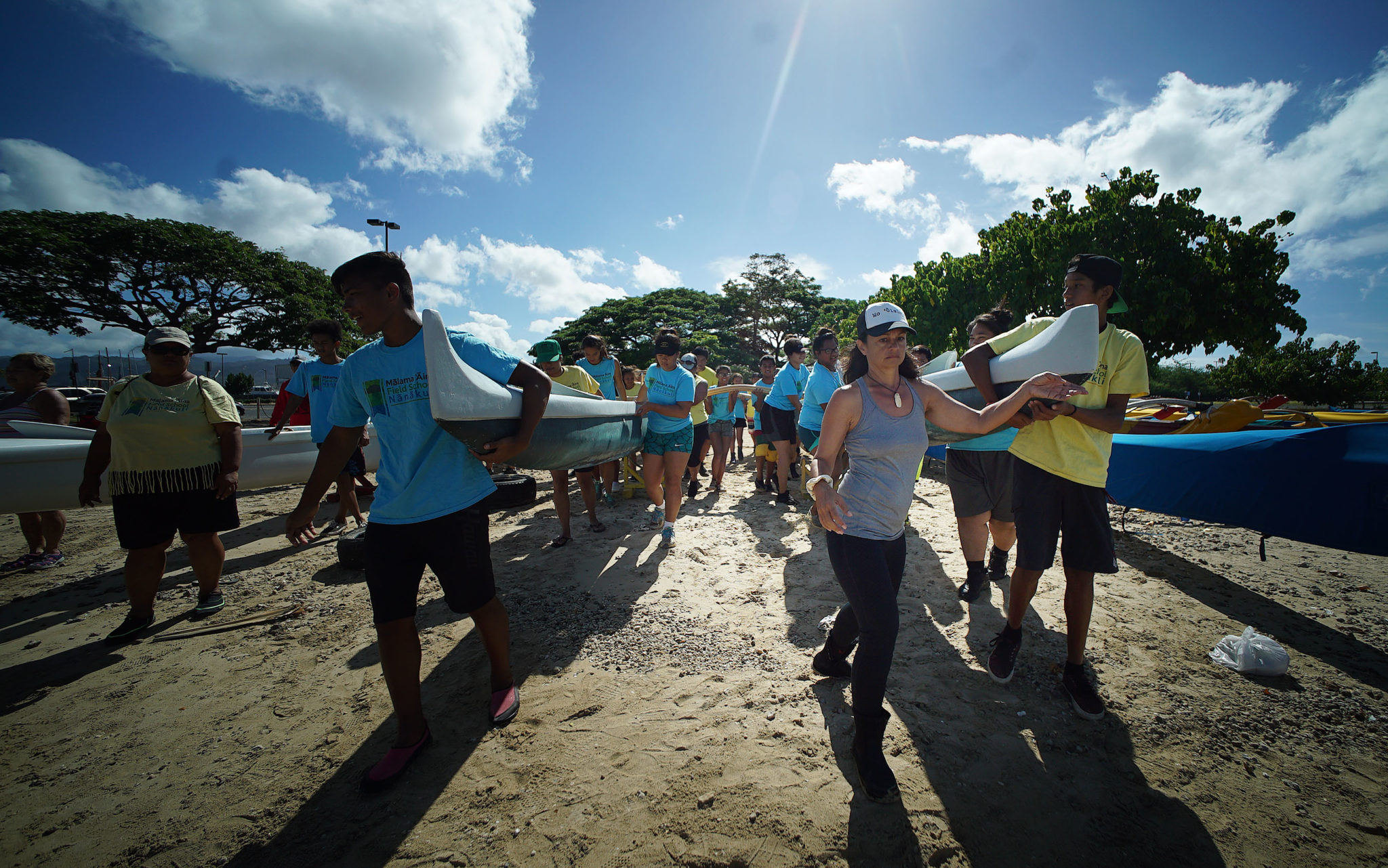 Mokauea Island Kehaulani Kupihea canoe Waianae student1 Honolulu