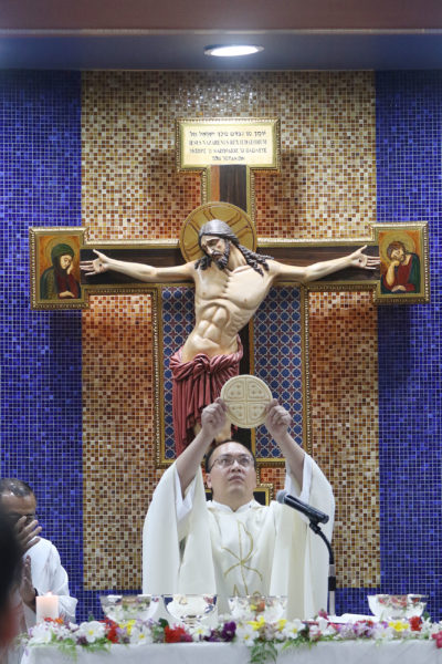 Neocatechumenal mass held at the Hagatna Cathedral.