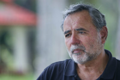 Guam resident and junglewatch.com founder Tim Rohr during interview with Anita.