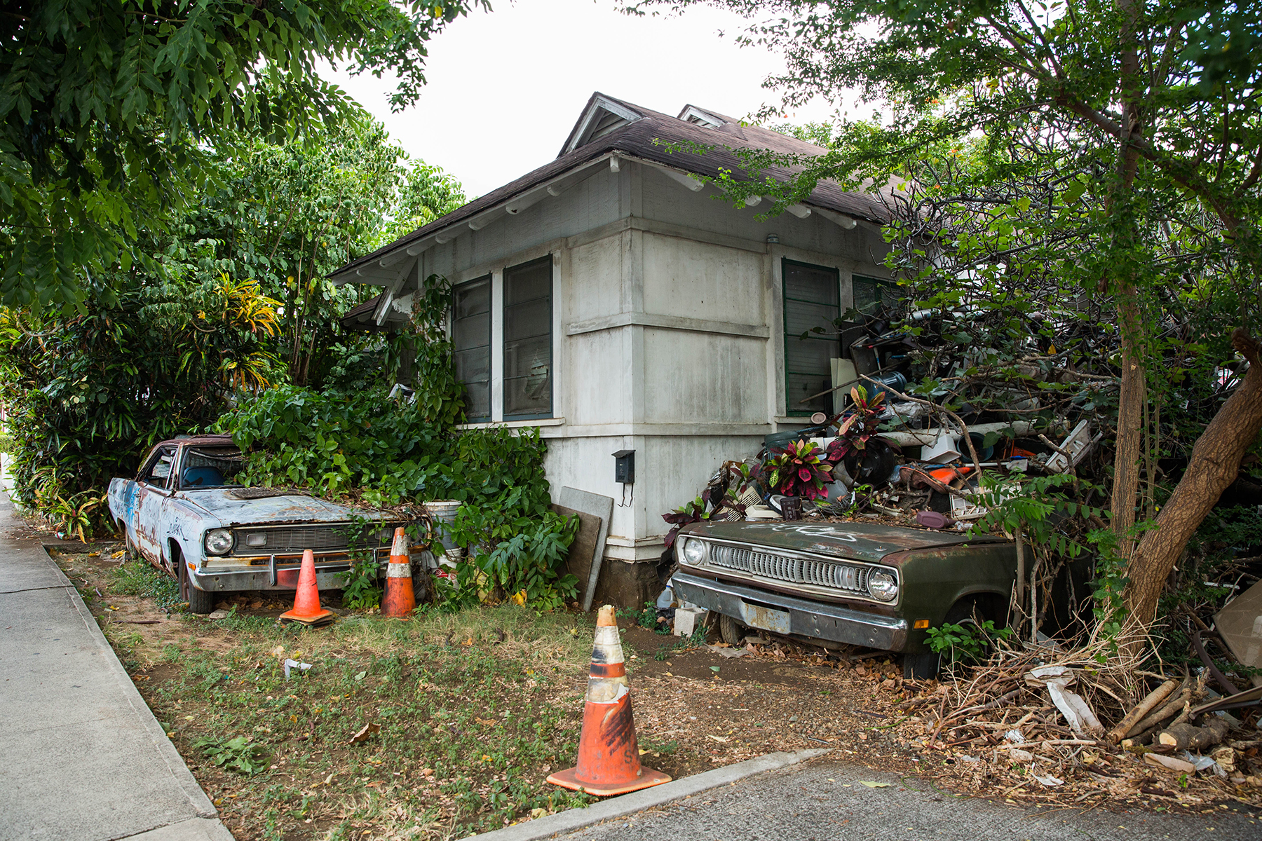 Makiki, House, Piikoi, Garbage, Trash, Garbage Piles, Pile of garbage, Hoarding Honolulu Civil