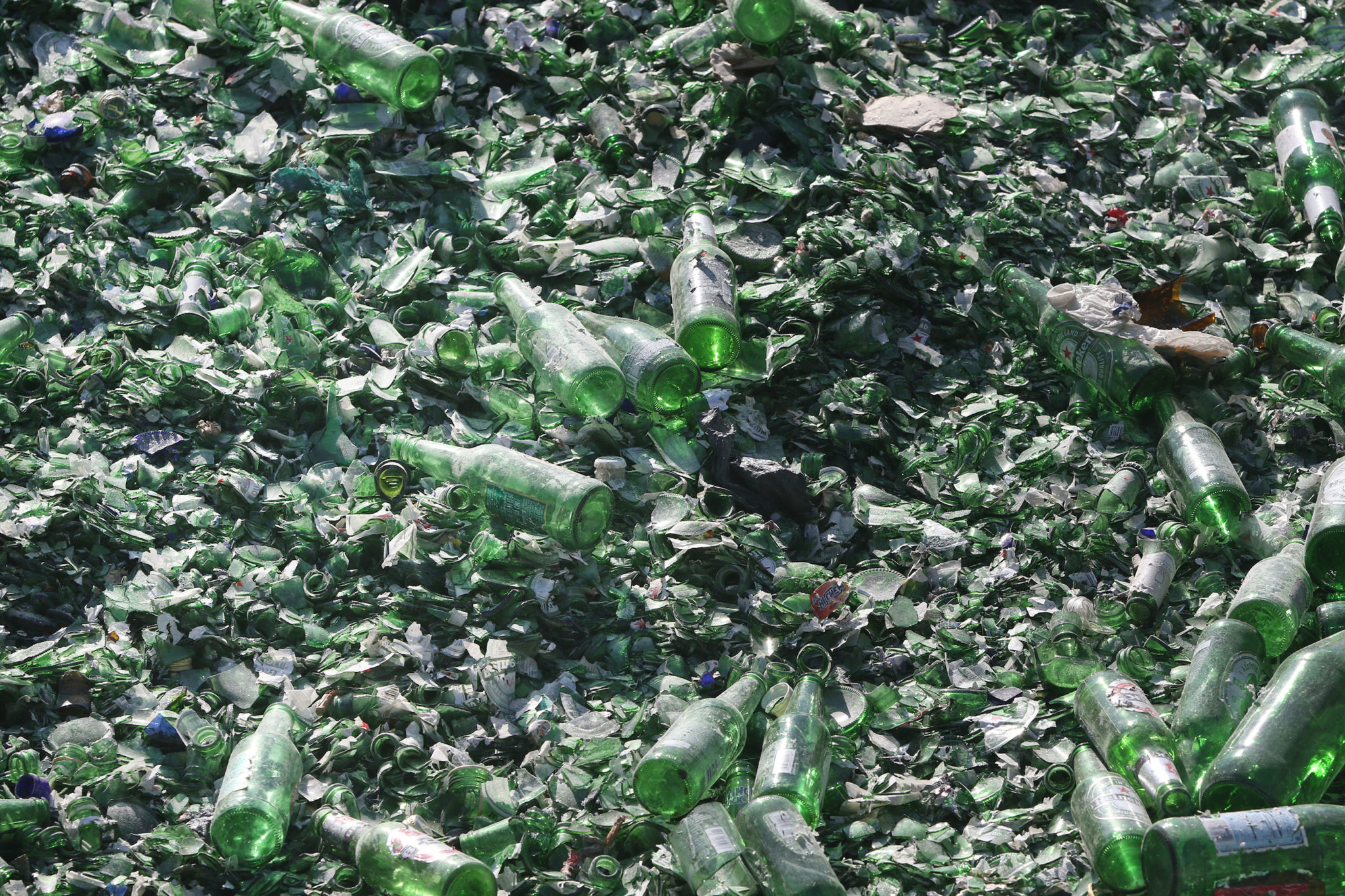 RRR Recycling Services Hawaii green glass Honolulu Civil Beat