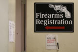 HPD Police dept main station firearms gun registration area.