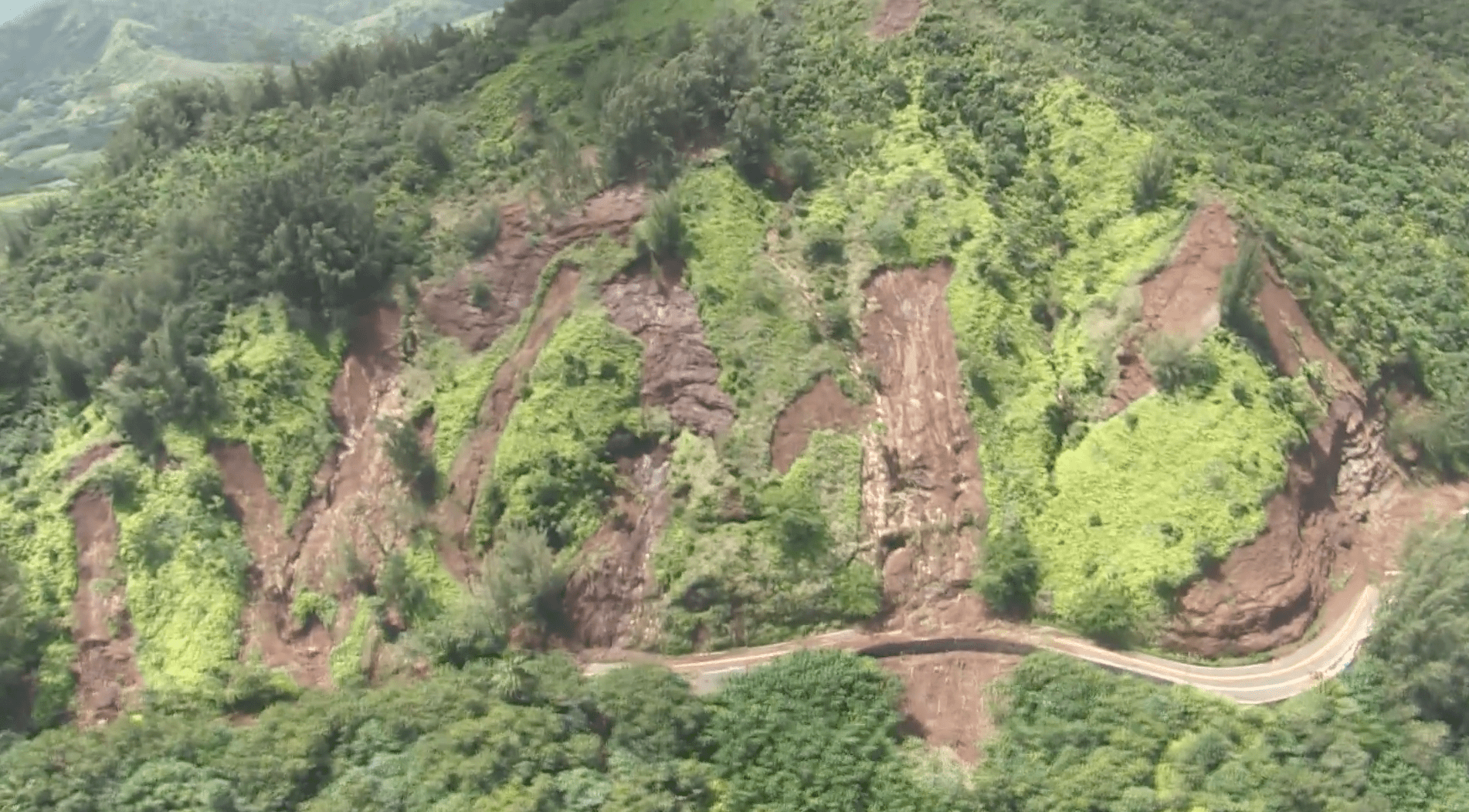 Landslide, Kauai Flooding, Kauai Storm, Kauai, Hanalei Bay, Kuhio