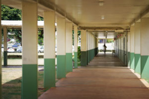 Kaimuki High School hallway.
