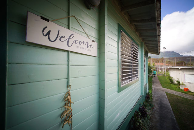 RYSE Homeless Youth Shelter Welcome sign.