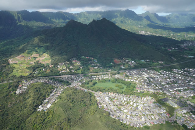 Olomana Enchanted Lakes Aerial.