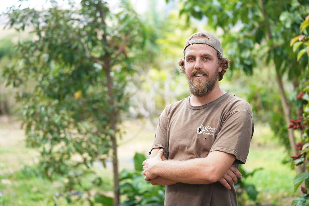 Kahumana Organic Farm Cafe Farm Manager Christian Zuckerman.