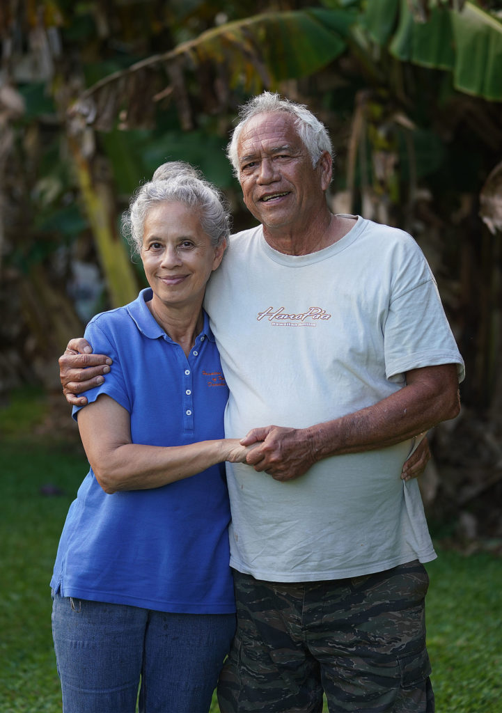 Mahealani and Ed Wendt Wailua Maui water portrait2.