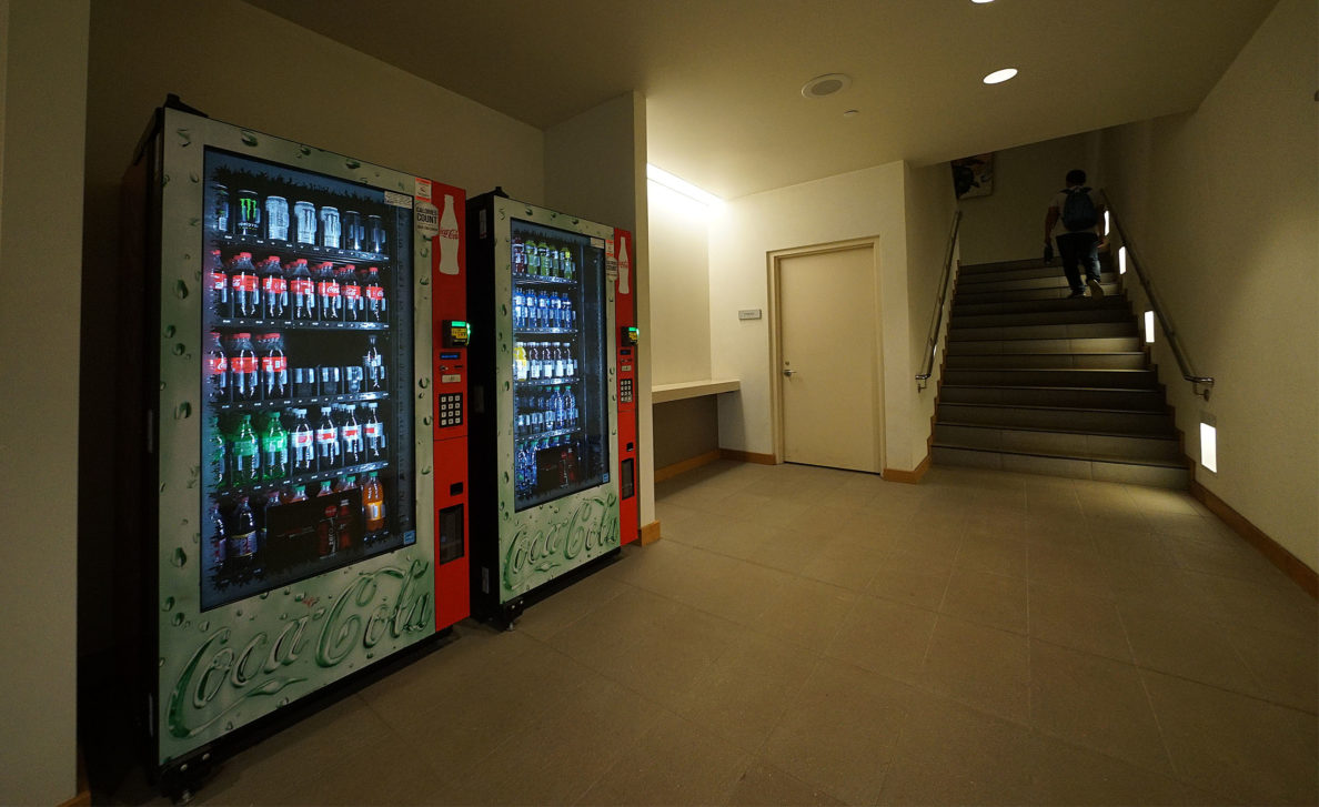 Soda Vending Machines inside the Campbell LIbrary UH West Oahu.
