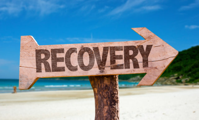 Recovery directional sign