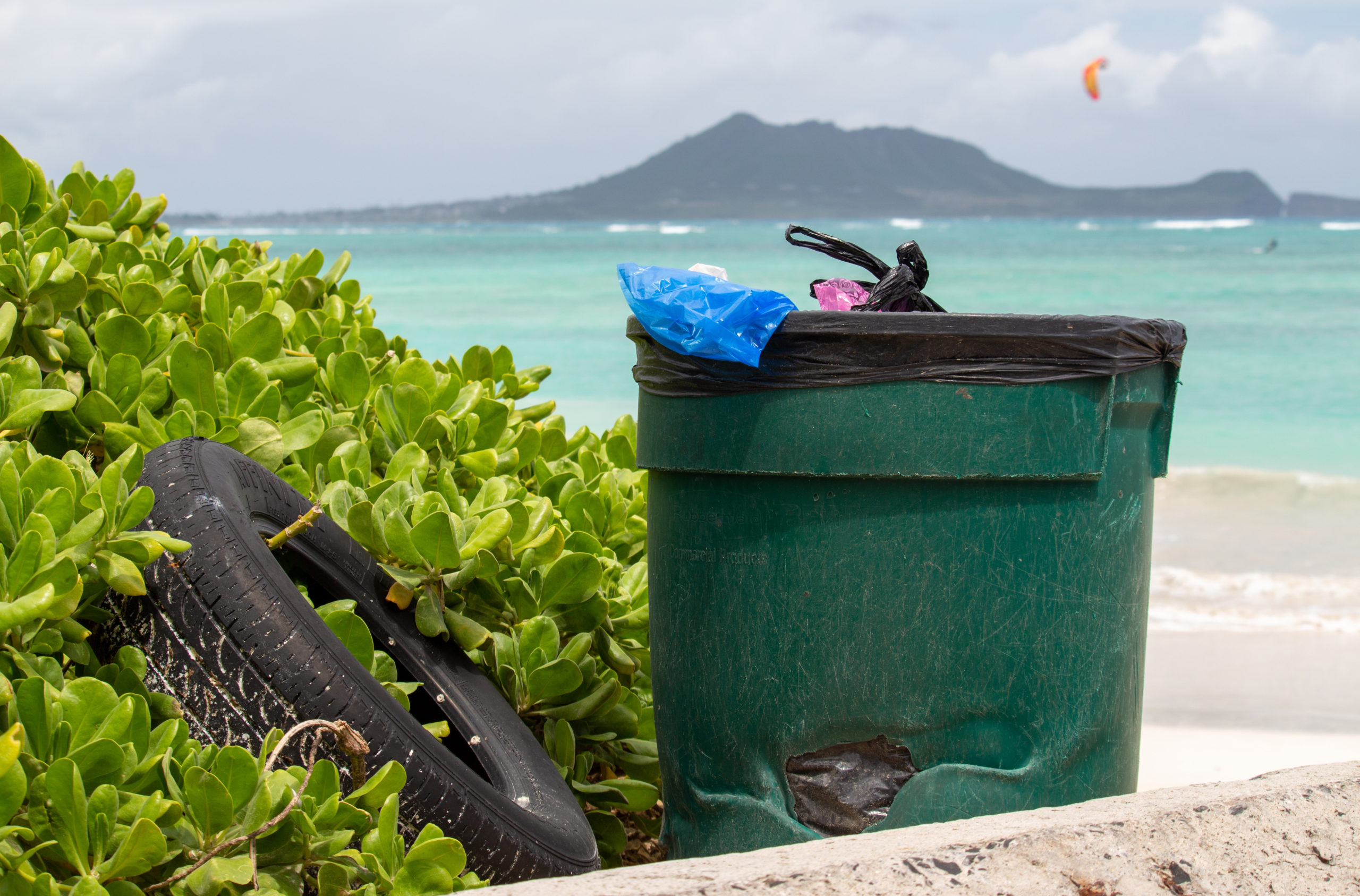 trash beach pollution litter Honolulu Civil Beat