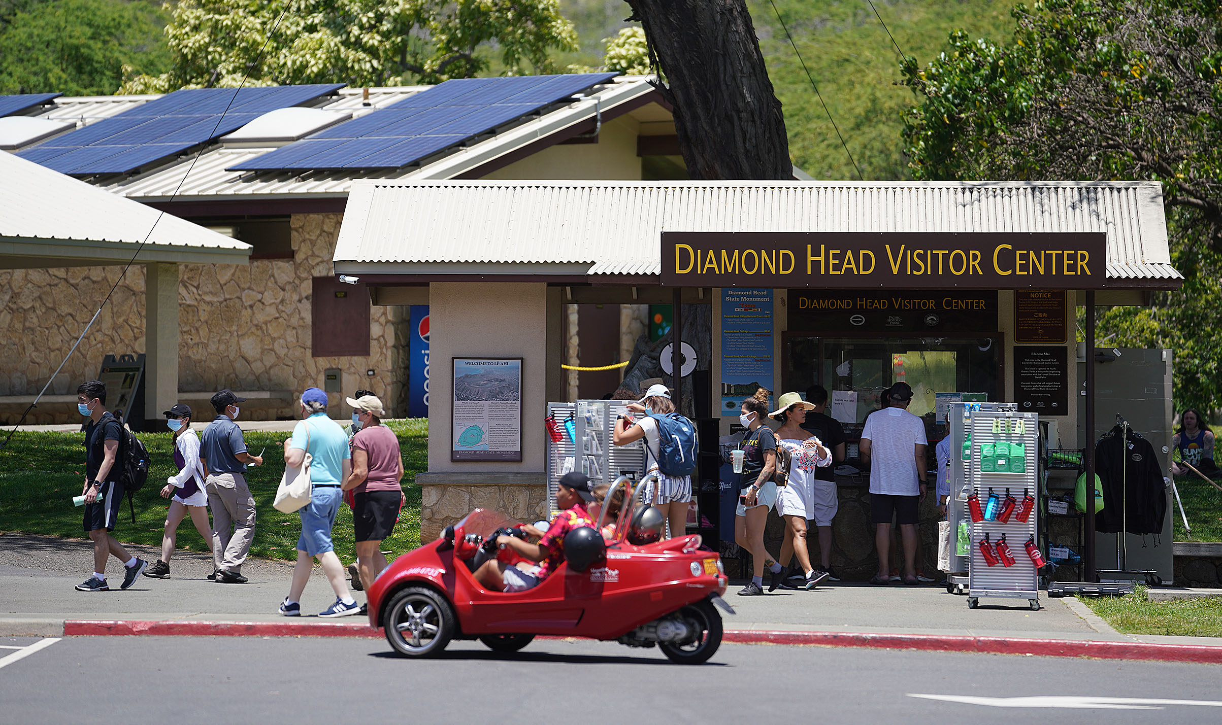 Diamond Head Visitor Center tourism Honolulu Civil Beat
