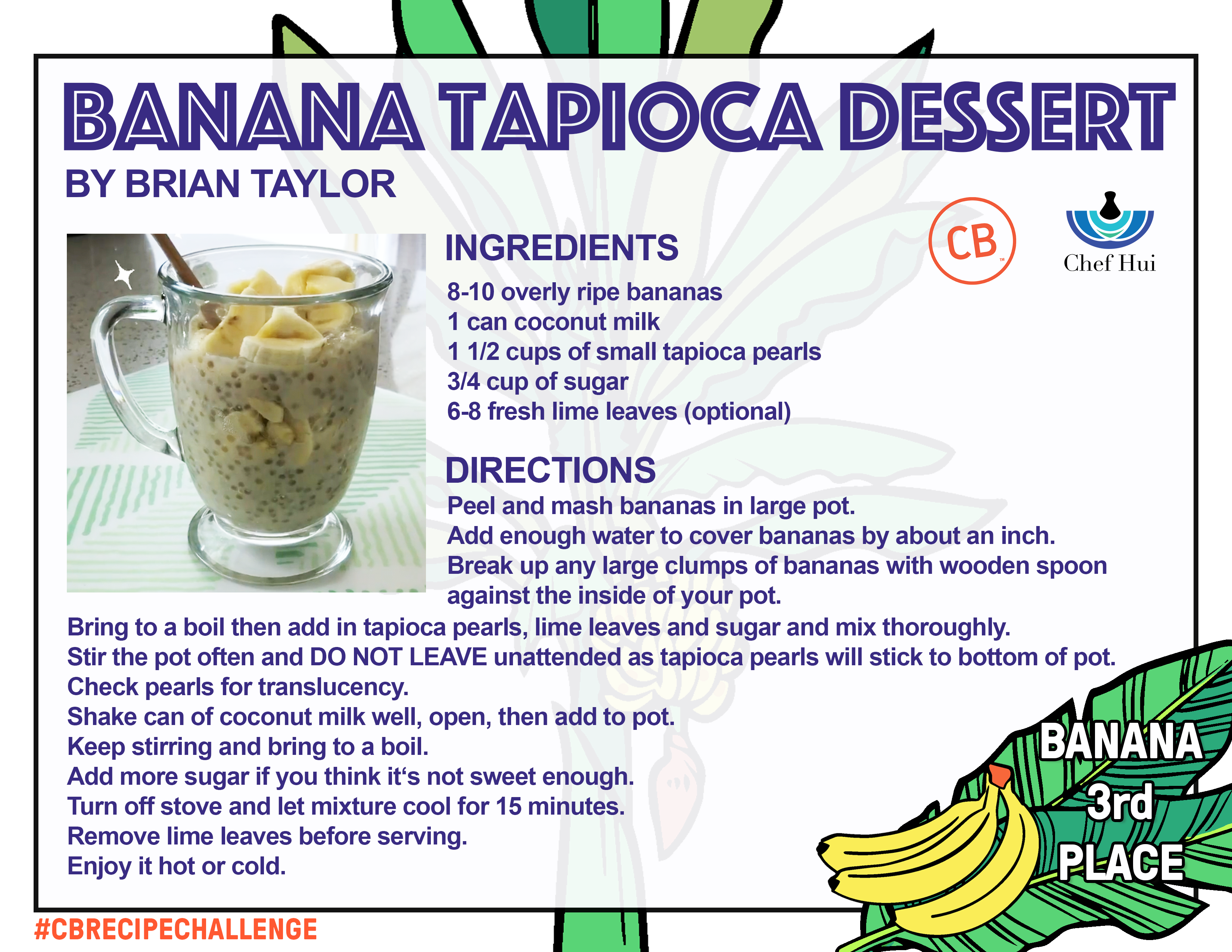 Banana Tapioca Dessert 3rd Place Honolulu Civil Beat