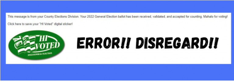 A Glitch In Hawaii’s New Ballot-Tracking System Catches Big Island Voters By Surprise
