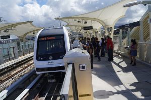 Skyline train Halawa-Aloha Stadium Rail Station media preview tour security camera