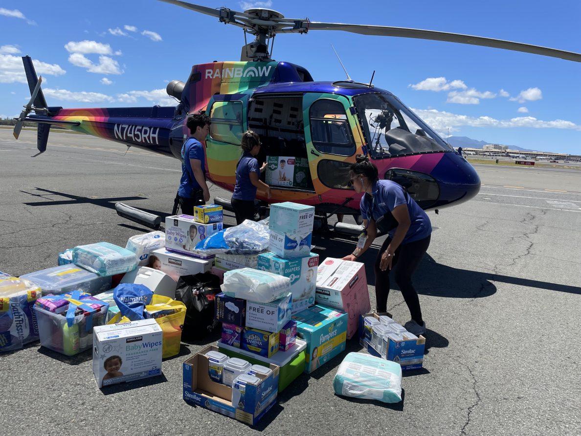 Helicopter Company Carries Diapers And Baby Formula To Maui Instead Of Tourists Honolulu Civil