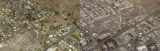 Before and after Aerial photographs of the destruction caused by the Lahaina, Maui wildfire