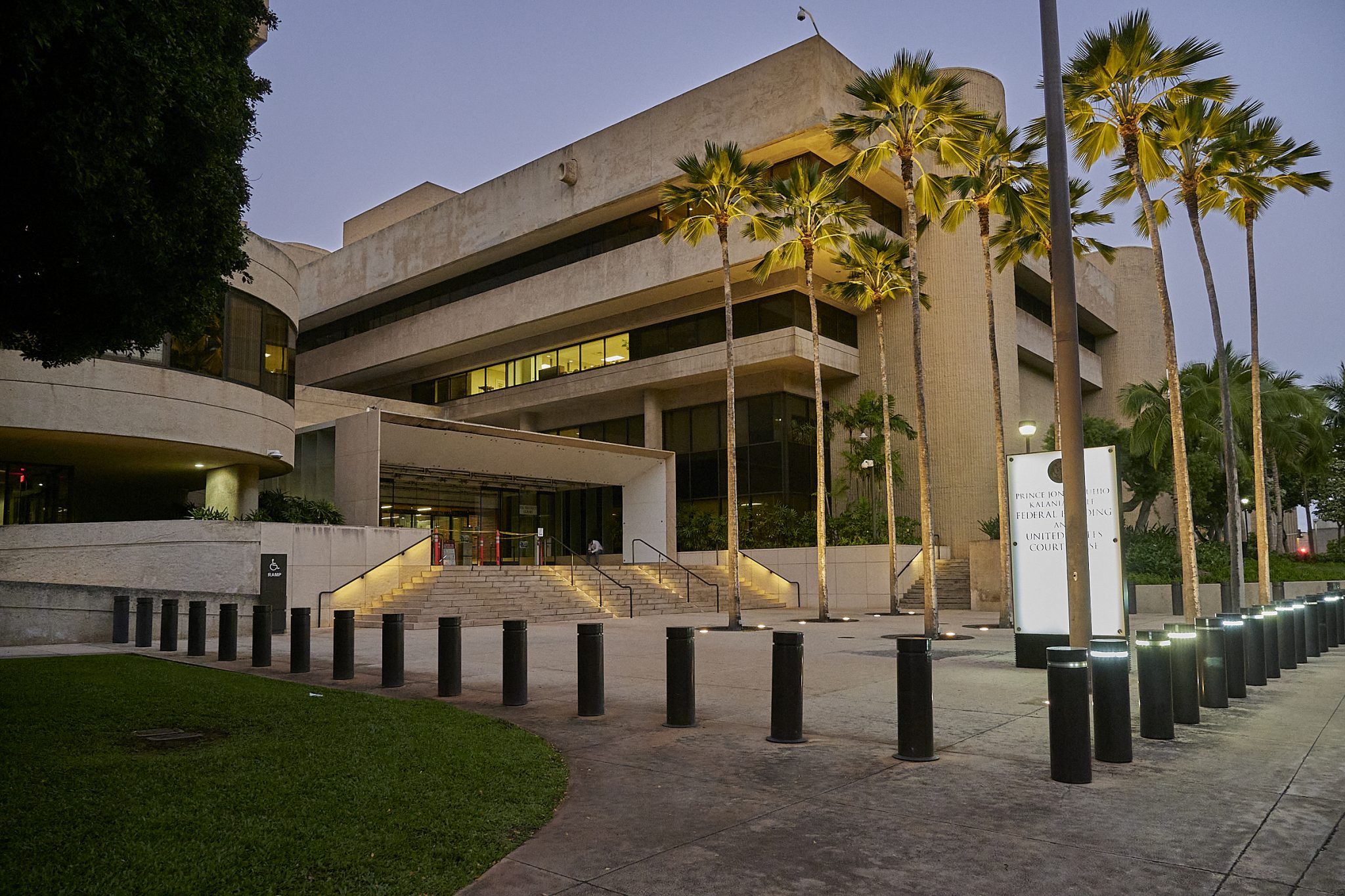 The Federal Courthouse building at dawn.