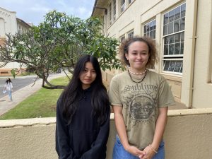 Kiara Pajarillo, left, and Malia Manuel are juniors at McKinley High School. Both students said they feel that personal transition plans haven't been a top priority at their school.