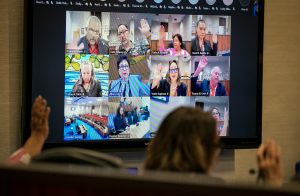 The Maui County Council on Wednesday unanimously approved a $1.7 billion spending plan for the county in fiscal year 2025, which starts July 1. (Nathan Eagle/Civil Beat/2024)