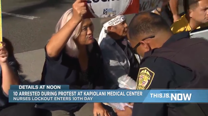 Nurse Labor Dispute At Hawaii Hospital Escalates With 10 Arrests ...