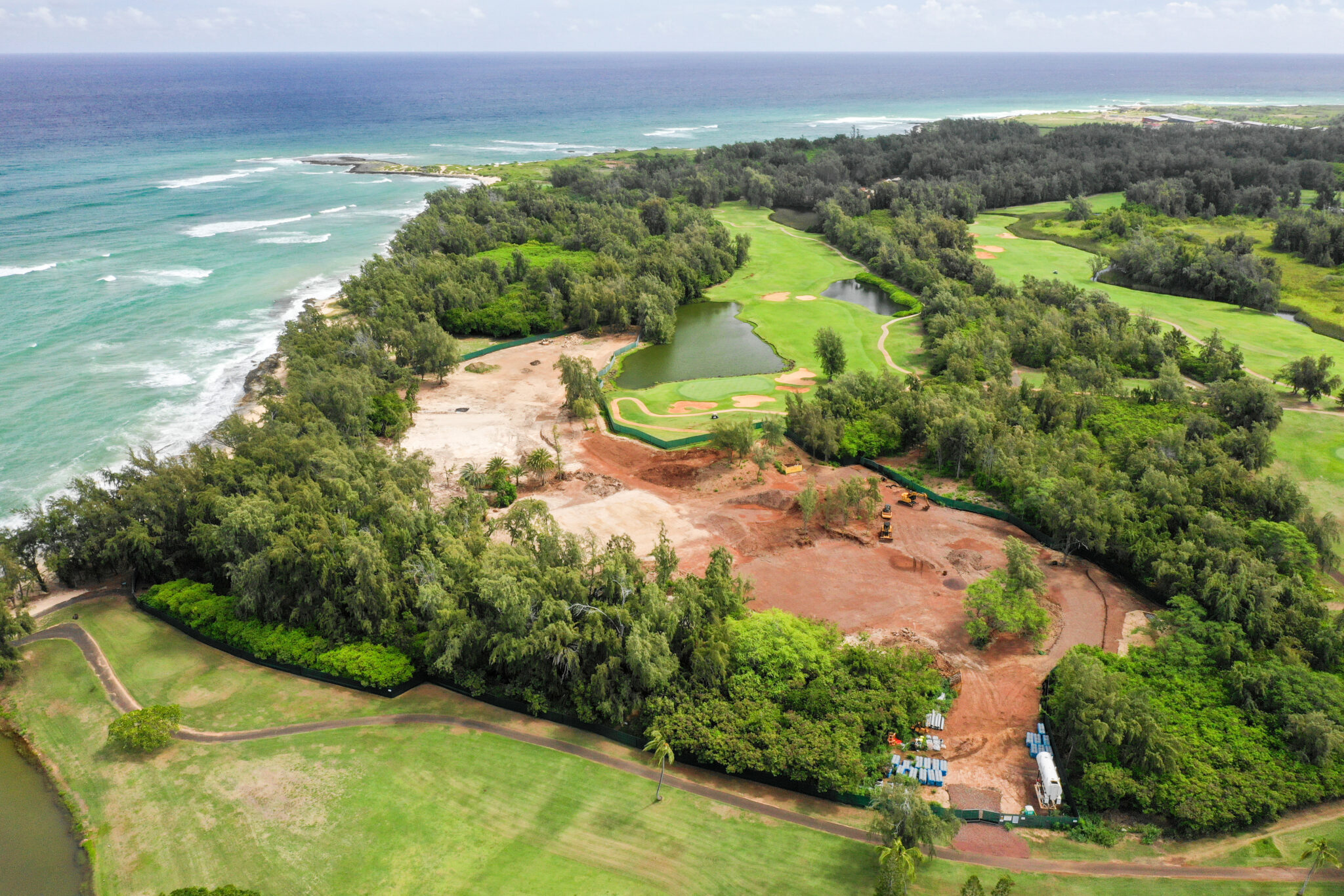 Aerial view of RR3 Resort Development area in Turtle Bay during grading and clearing work. The units are being built by Arete Collective who bought 65 acres in April 2024. Shown on Sept. 24, 2024