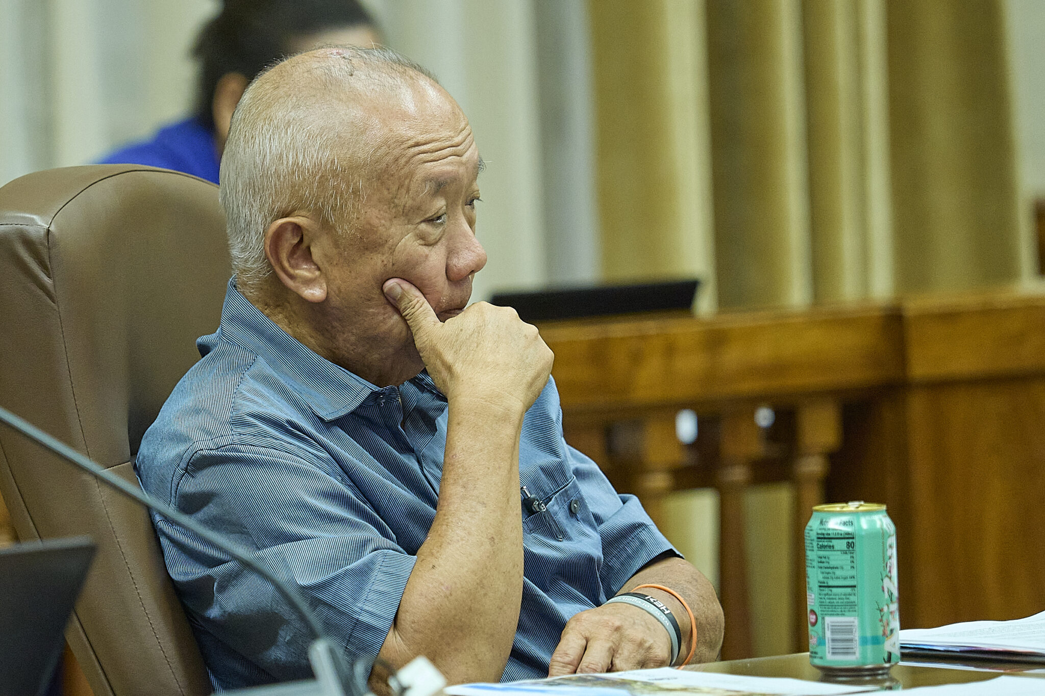 From a recent Honolulu Council meeting, Council members engaging in debate and discussion regarding bills before them(David Croxford/Civil Beat/2024)