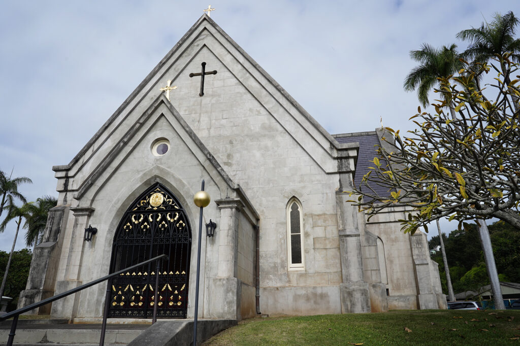Mauna ʻAla is photographed Wednesday, Dec. 4, 2024, in Honolulu. Currently under DLNR jurisdiction, the Royal Mausoleum of Hawaii is the final resting place for the Kamehameha and Kalākaua. (Kevin Fujii/Civil Beat/2024)