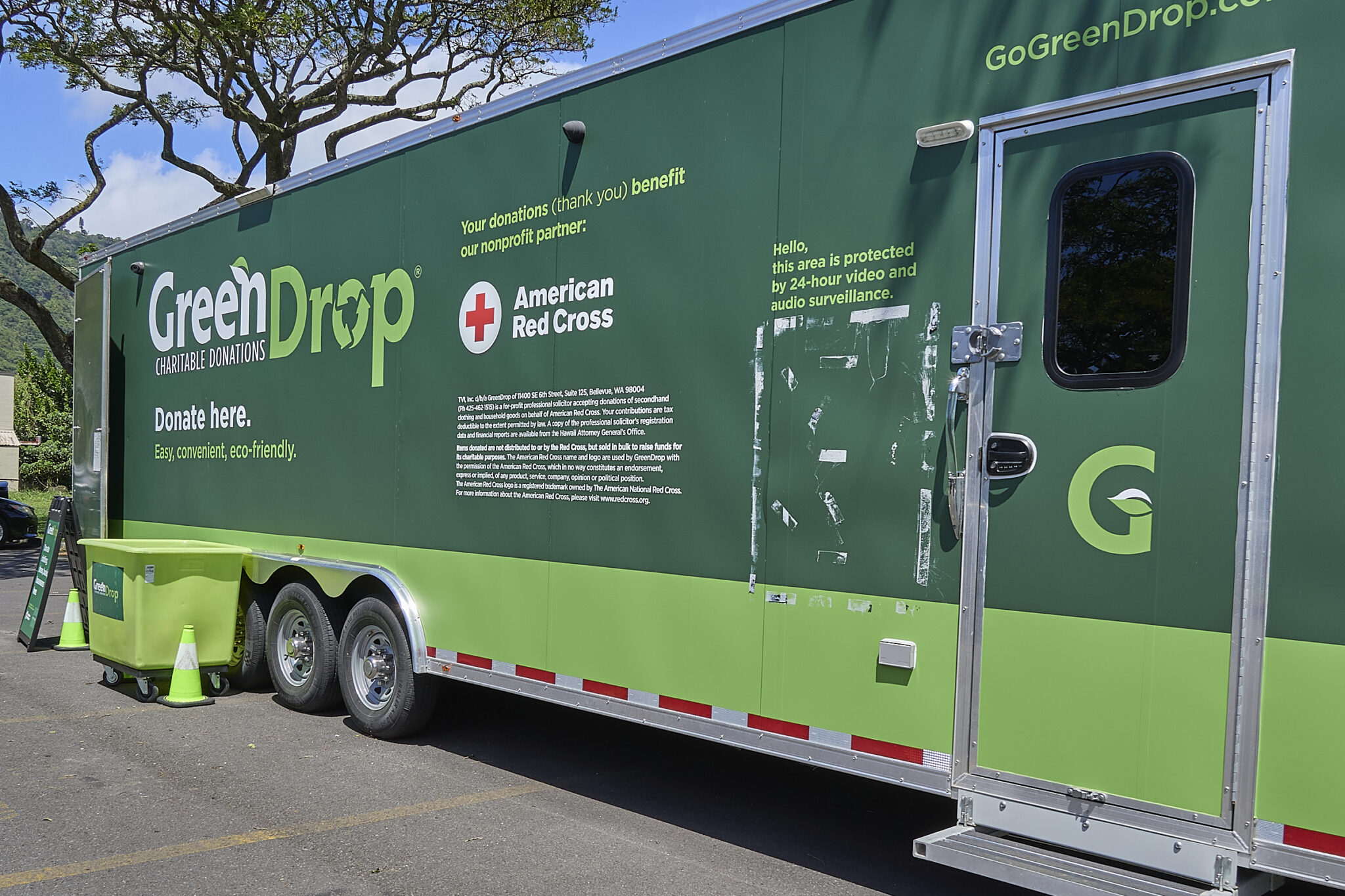 Green Drop Location, Manoa Marketplace March 10, 2025 (David Croxford/Civil Beat/2025)