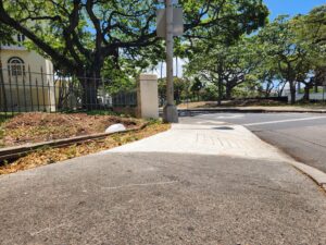 Fixing It! Sidewalk Corner Passable Now, But More Work Needed