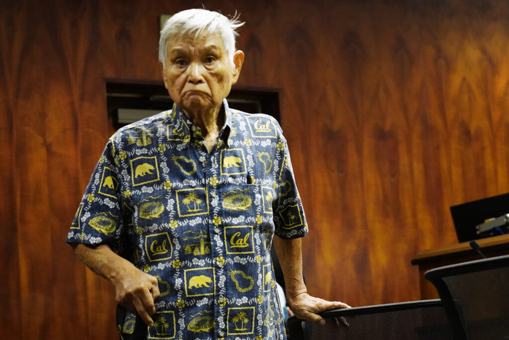 Architect Kiyoshi Toi appears in court Wednesday, Sept. 10, 2025, in Honolulu. Toi is accused of attempting to bribe a Honolulu Department of Permit and Permitting employee. (Kevin Fujii/Civil Beat/2025)