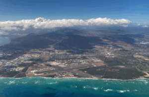 Aerial view of Kalaeloa Community Development District in West Oʻahu.