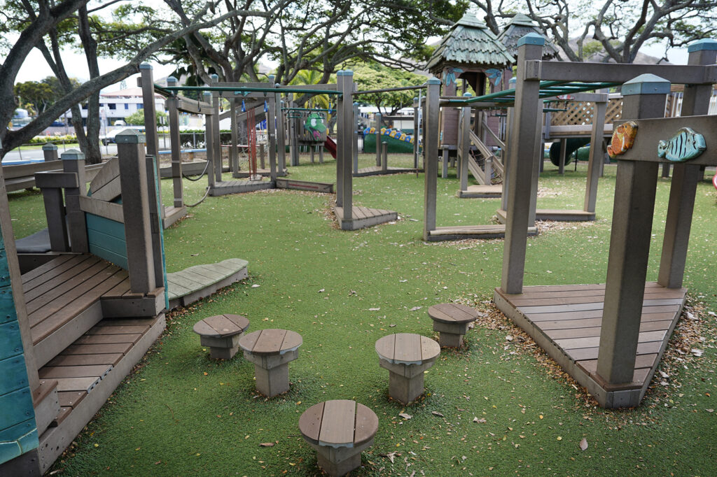 ʻAikahi Elementary School playground is photographed Tuesday, Oct. 7, 2025, in Kailua. (Kevin Fujii/Civil Beat/2025)