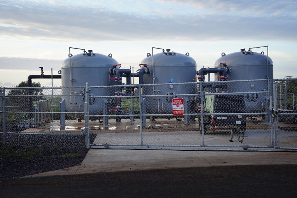 Kunia Camp water tanks are photographed Tuesday, Oct. 28, 2025, in Kunia Camp. (Kevin Fujii/Civil Beat/2025)