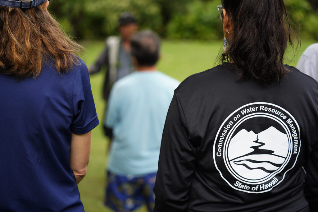 The Department of Land and Natural Resources’ (DLNR) Commission on Water Resource Management (CWRM) and the Honolulu Board of Water Supply visit multiple windward agriculture institutions Monday, Nov. 10, 2025, in Kāneʻohe. (Kevin Fujii/Civil Beat/2025)