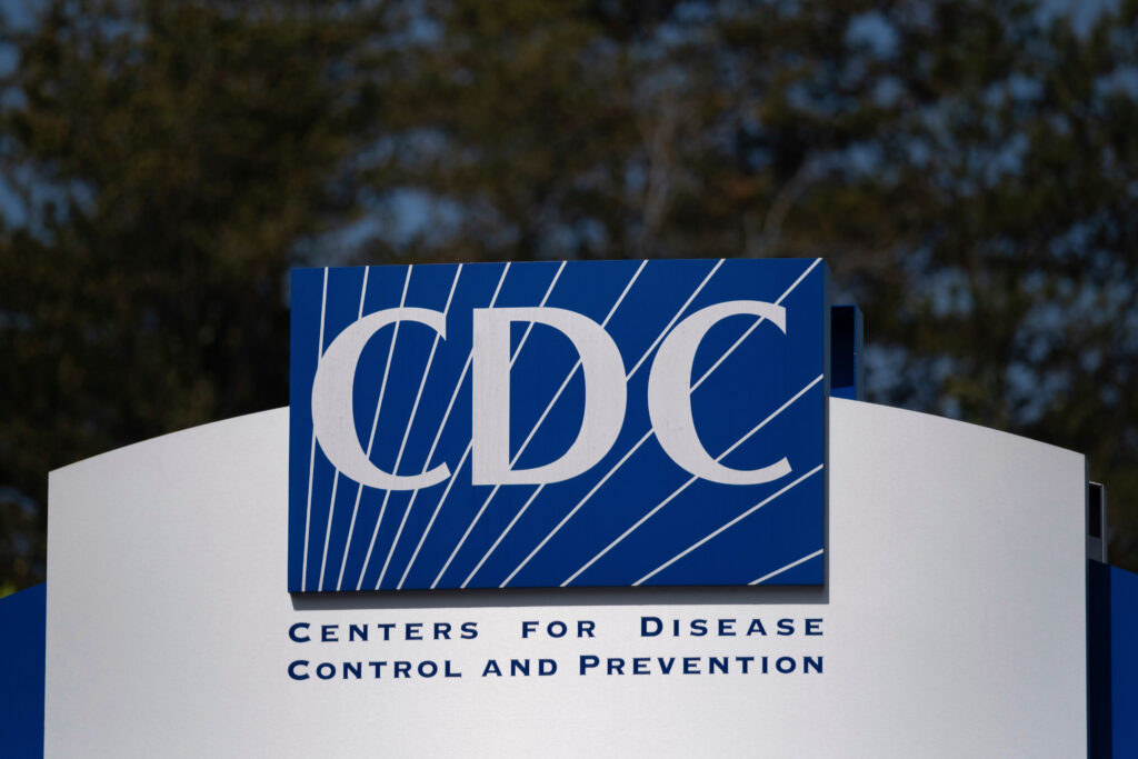 FILE - This April 1, 2025 photo shows the Centers for Disease Control and Prevention building in Atlanta. (AP Photo/Ben Gray, file)