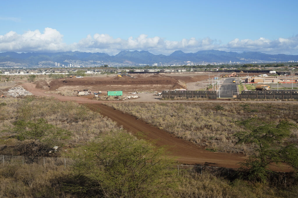 DHHL homesteads IIF, left, and IIE, right, at Kauluokahai  are photographed Monday, Dec. 8, 2025, in Kapolei. (Kevin Fujii/Civil Beat/2025)