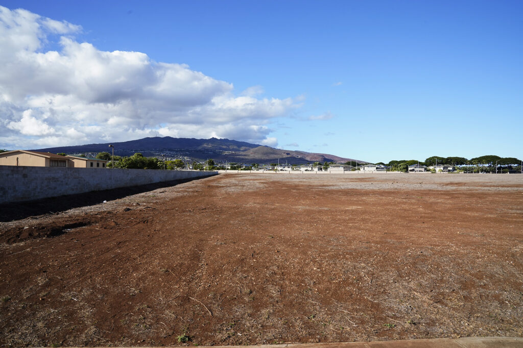DHHL homestead paper-lease lot Kaupea is photographed next to Kapolei High School Monday, Dec. 8, 2025, in Kapolei. (Kevin Fujii/Civil Beat/2025)