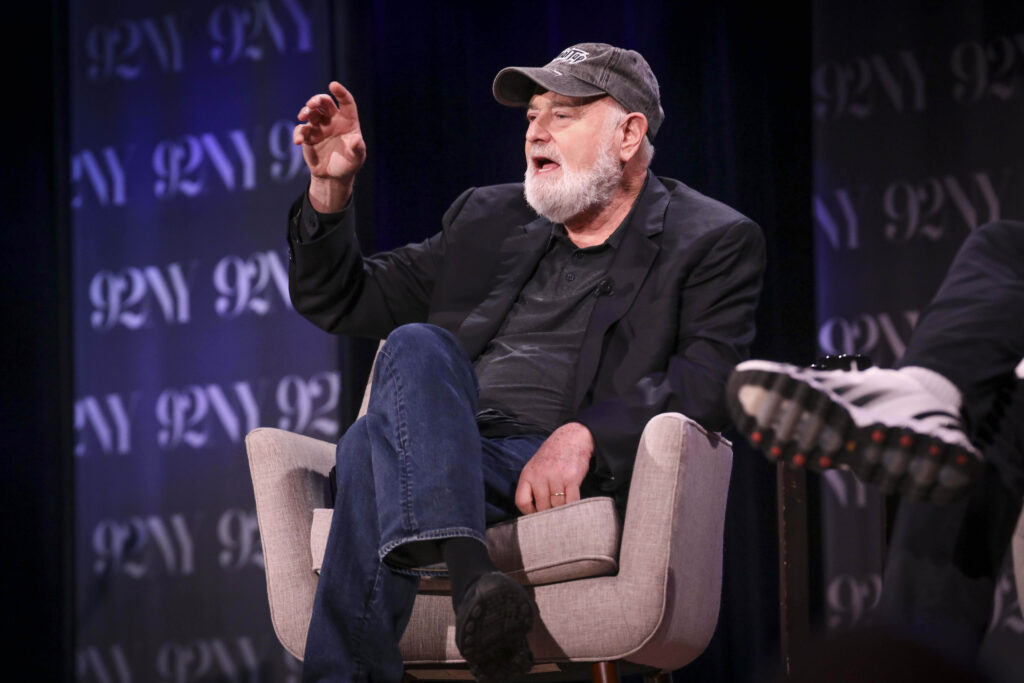 Filmmaker Rob Reiner discusses the film "Spinal Tap II: The End Continues" at The 92nd Street Y on Monday, Sept. 15, 2025, in New York. (Photo by Andy Kropa/Invision/AP)