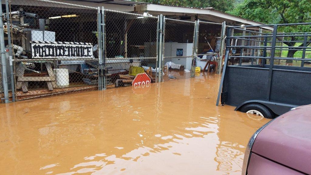 Kaua‘i Community Correctional Center floods during heavy rains due to its location in a flood zone.